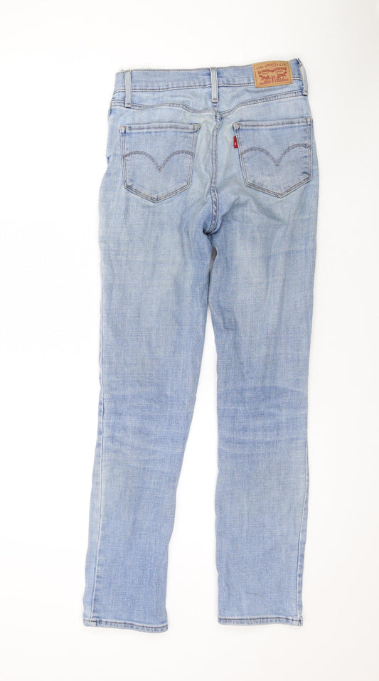 Levi's Womens Blue Cotton Skinny Jeans Size 26 L28 in Regular Zip