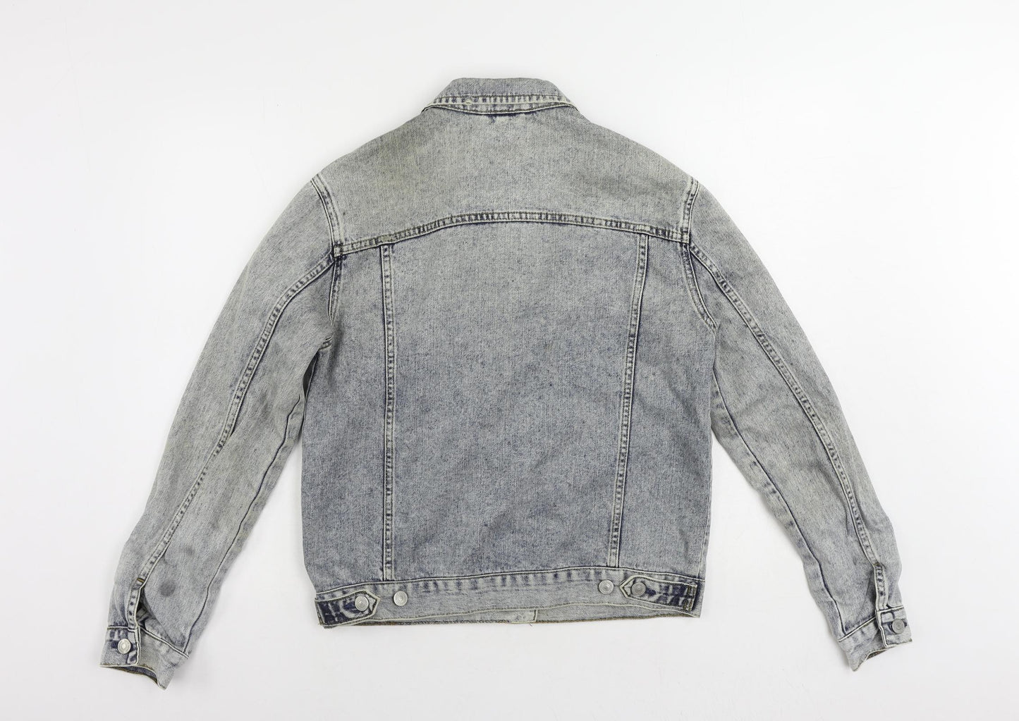 Topshop Womens Blue Jacket Size 10 Button