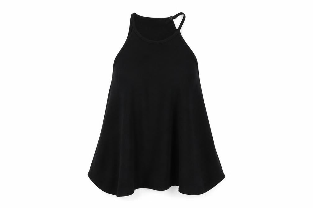 Zara Womens Black Polyester Basic Tank Size M Halter