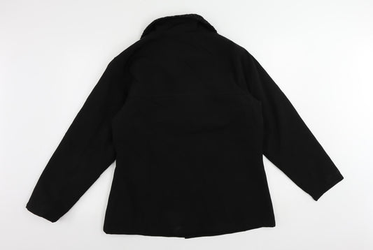 Port Authority Womens Black Jacket Size L Button