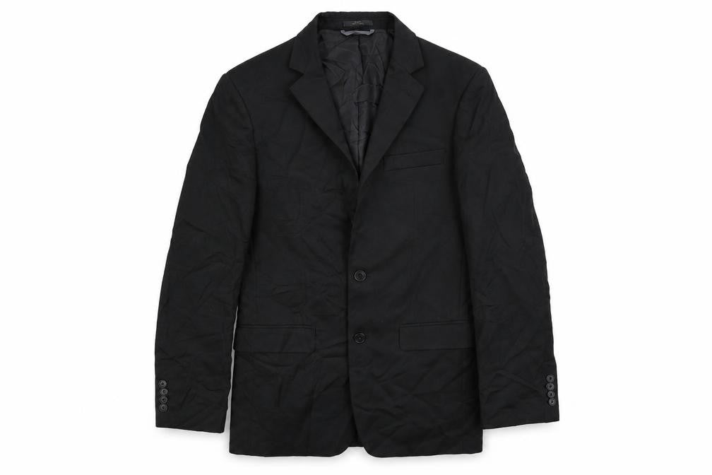Marks and Spencer Mens Black Polyester Jacket Suit Jacket Size 38 Regular