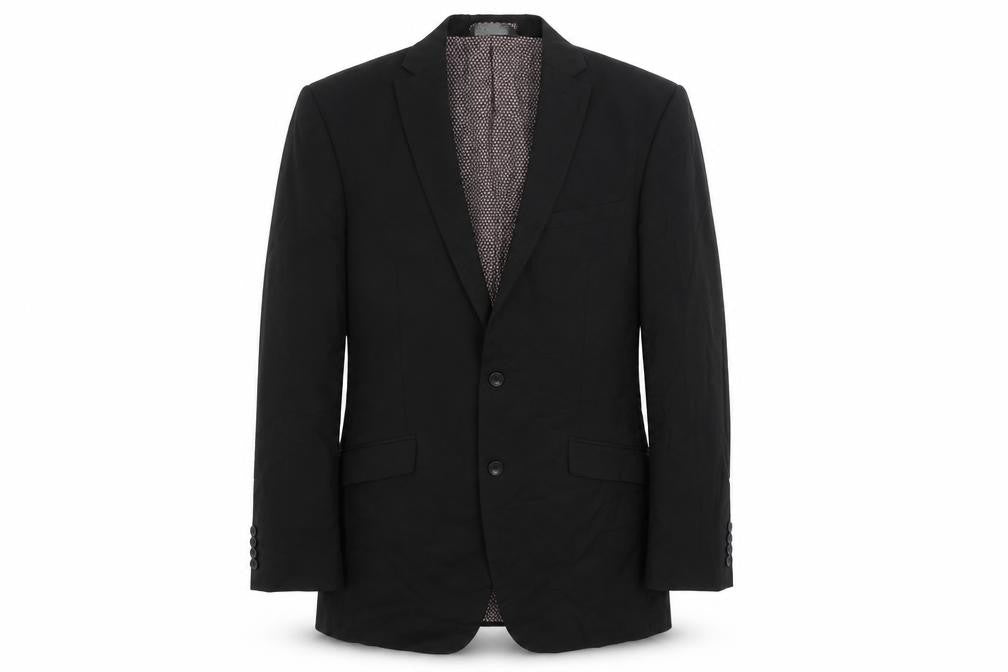 Marks and Spencer Mens Black Polyester Jacket Suit Jacket Size 40 Regular