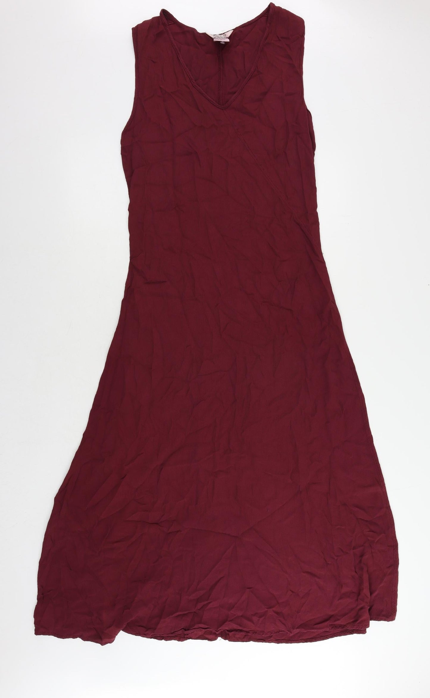Nougat Womens Purple Viscose Maxi Size M V-Neck