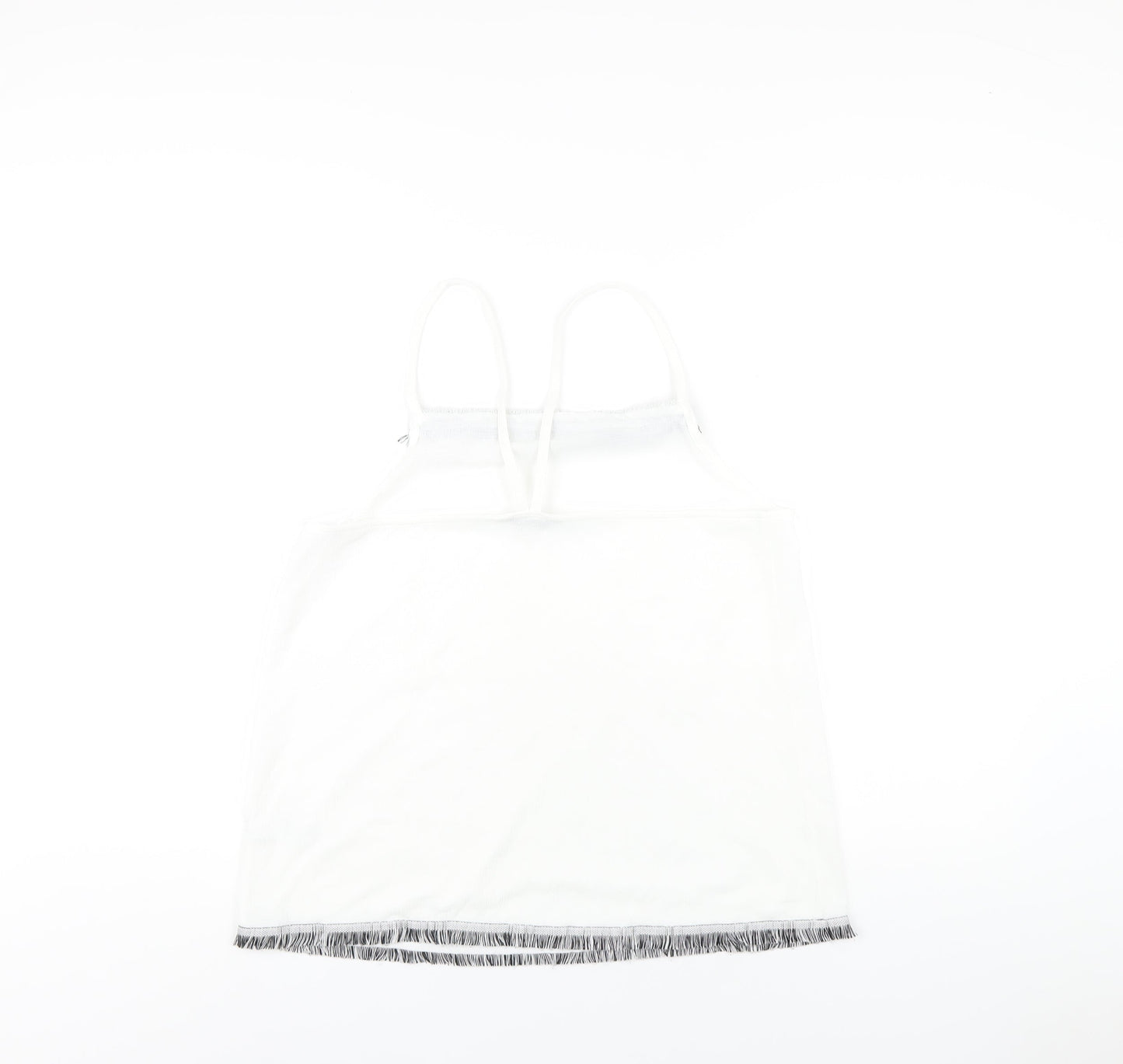 NEXT Womens White Polyester Camisole T-Shirt Size 14 Square Neck