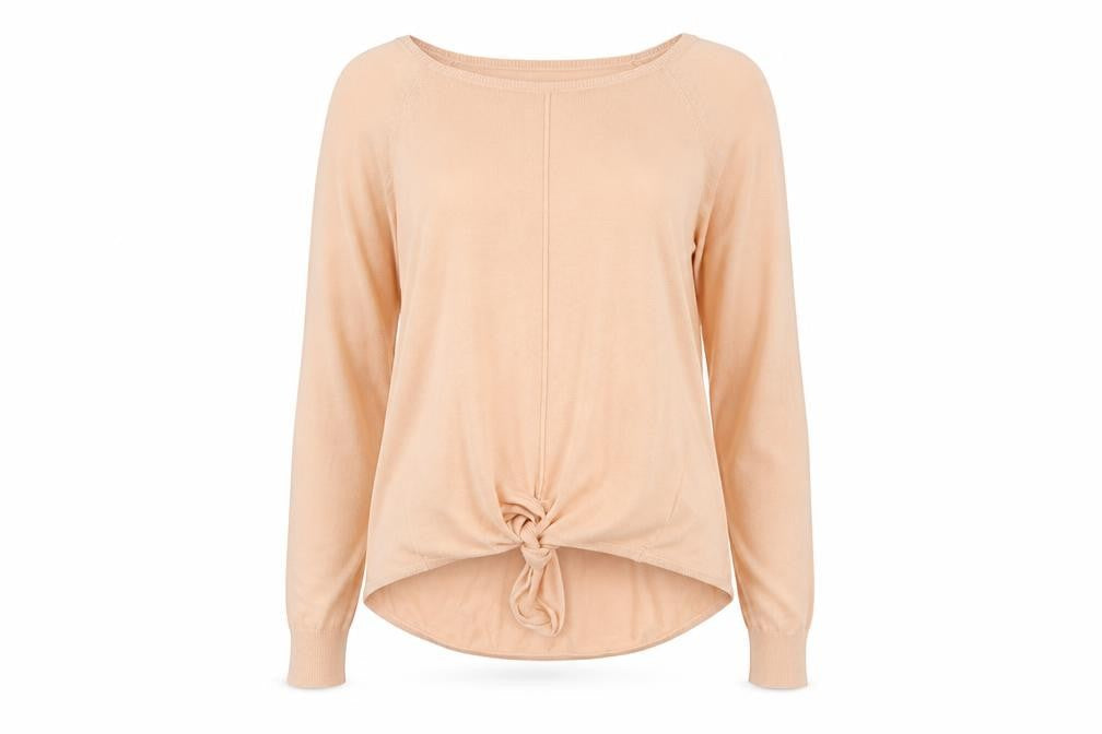 Marks and Spencer Womens Pink Round Neck Viscose Pullover Jumper Size M