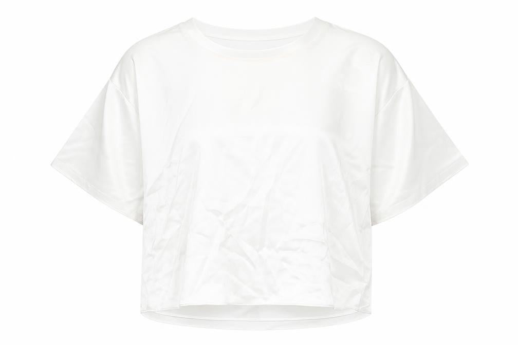Zara Womens White Polyester Basic Blouse Size M Crew Neck