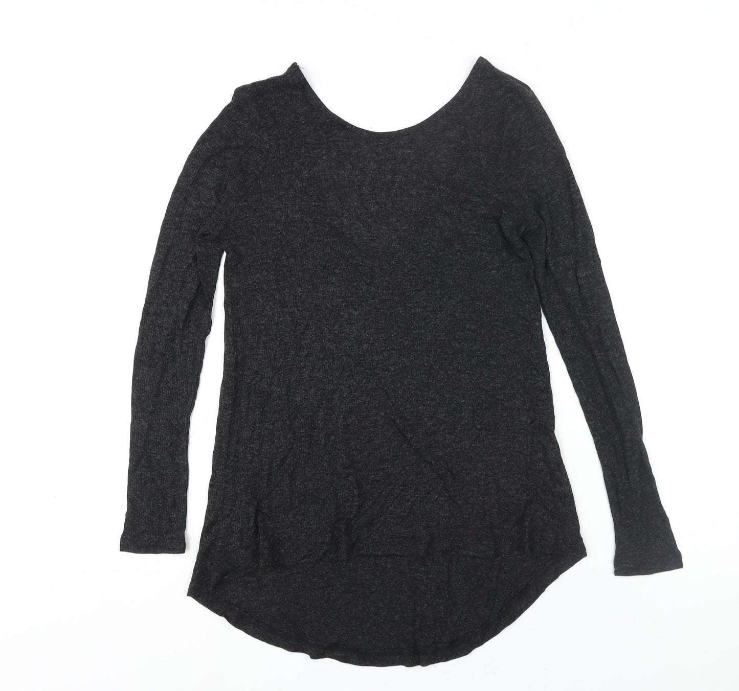 ASOS Womens Black Boat Neck Viscose Pullover Jumper Size 10