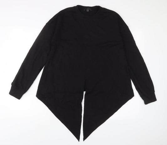 Missguided Womens Black Polyester Pullover Sweatshirt Size 8 Pullover