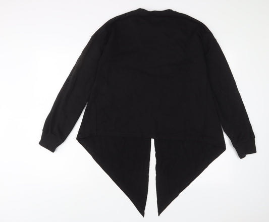 Missguided Womens Black Polyester Pullover Sweatshirt Size 8 Pullover