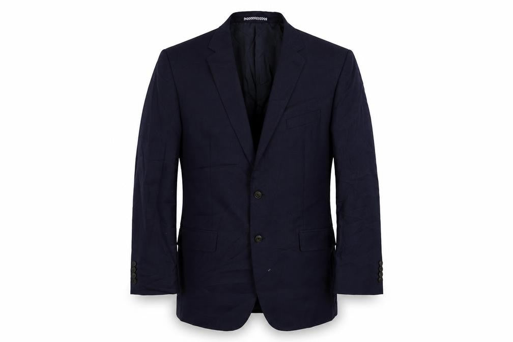 Marks and Spencer Mens Blue Polyester Jacket Suit Jacket Size 42 Regular
