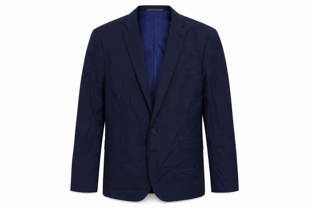 Marks and Spencer Mens Blue Polyester Jacket Suit Jacket Size 42 Regular