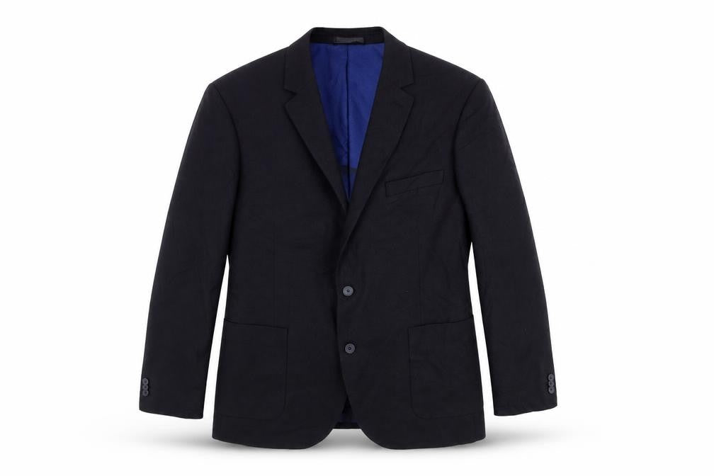 Marks and Spencer Mens Blue Polyester Jacket Suit Jacket Size 46 Regular