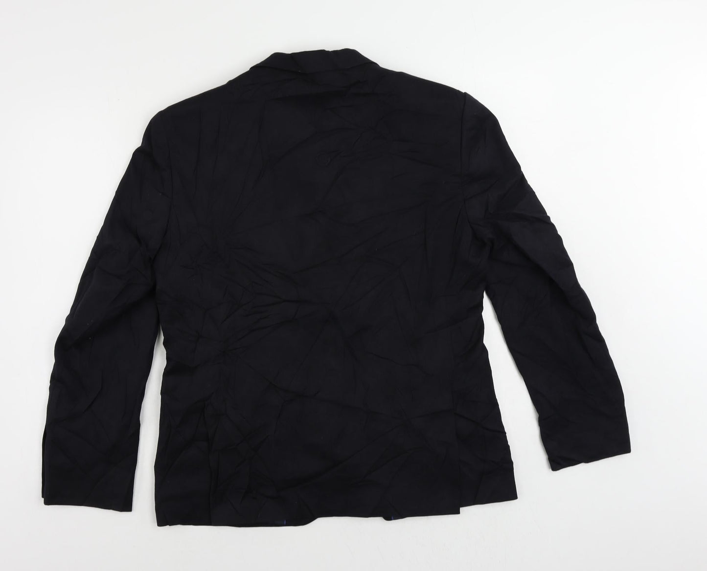 Marks and Spencer Mens Black Polyester Jacket Suit Jacket Size 40 Regular
