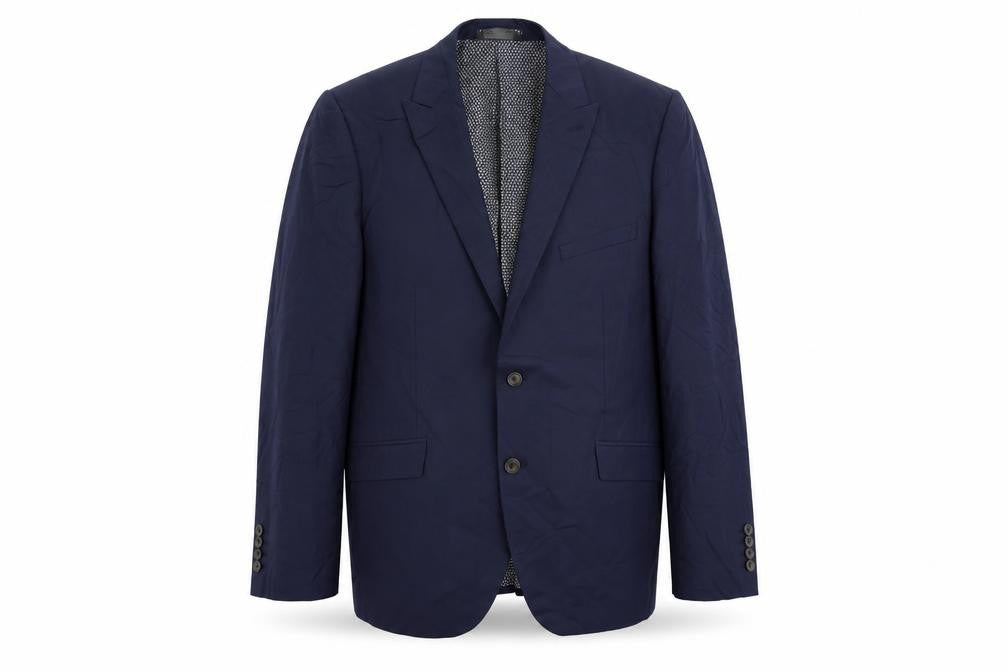 Marks and Spencer Mens Blue Polyester Jacket Suit Jacket Size 44 Regular