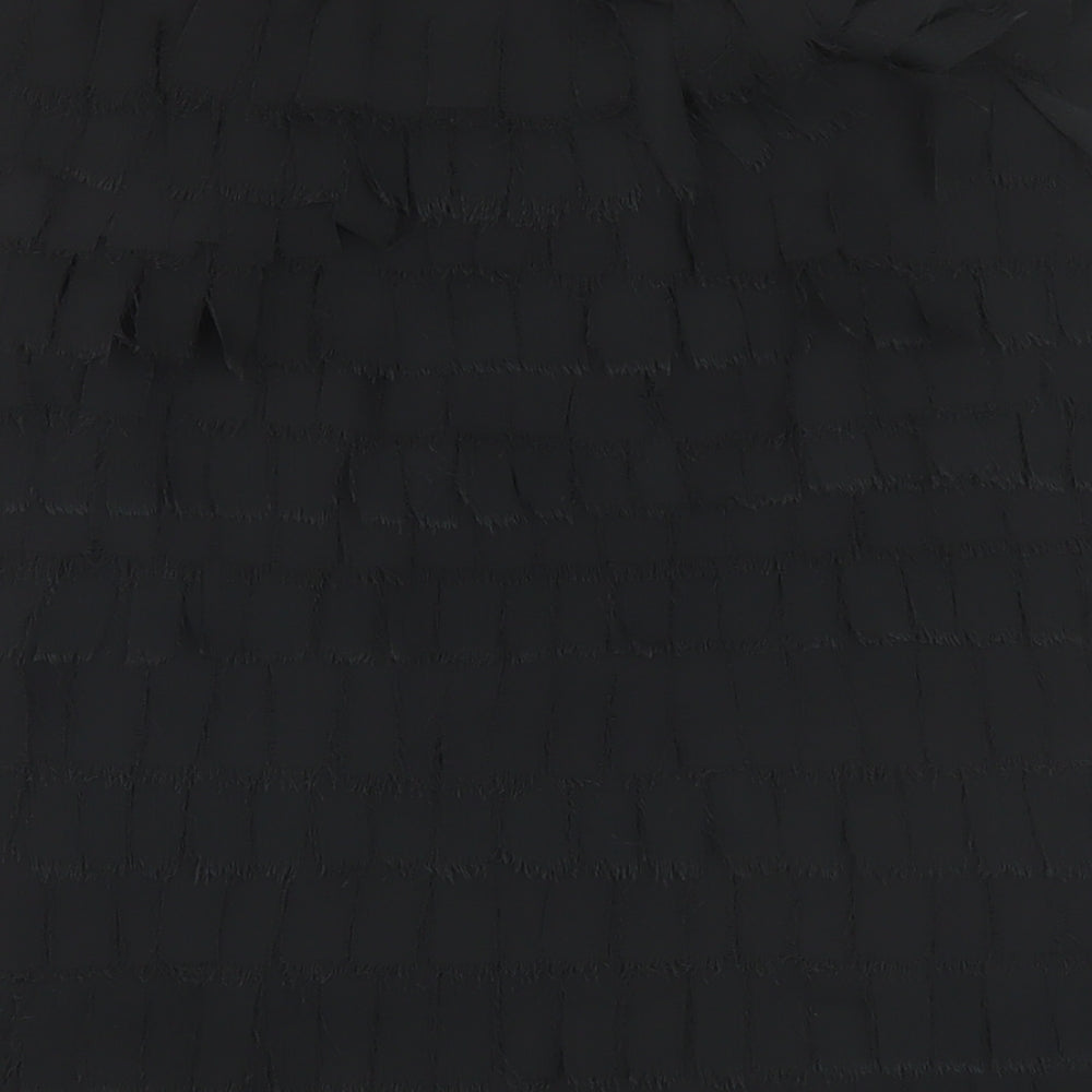 Zara Womens Grey Polyester A-Line Skirt Size M