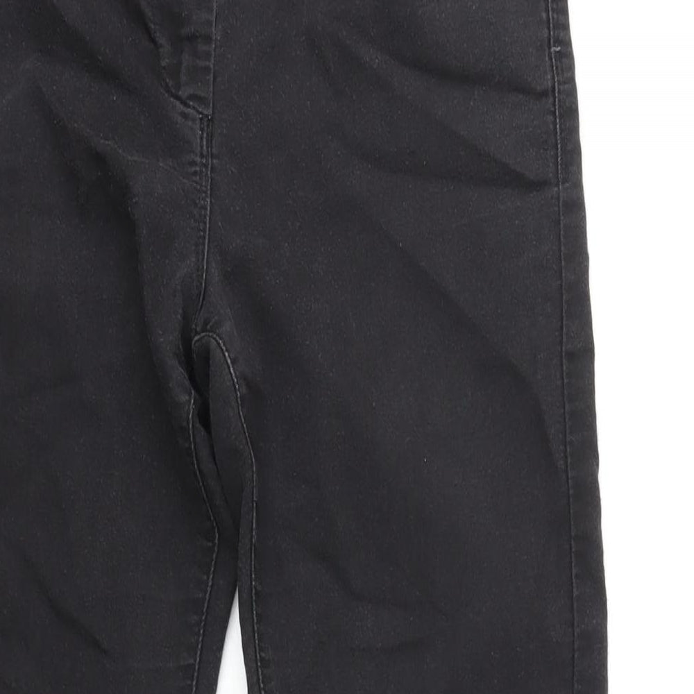 Marks and Spencer Womens Black Cotton Skinny Jeans Size 8 L27 in Regular Zip
