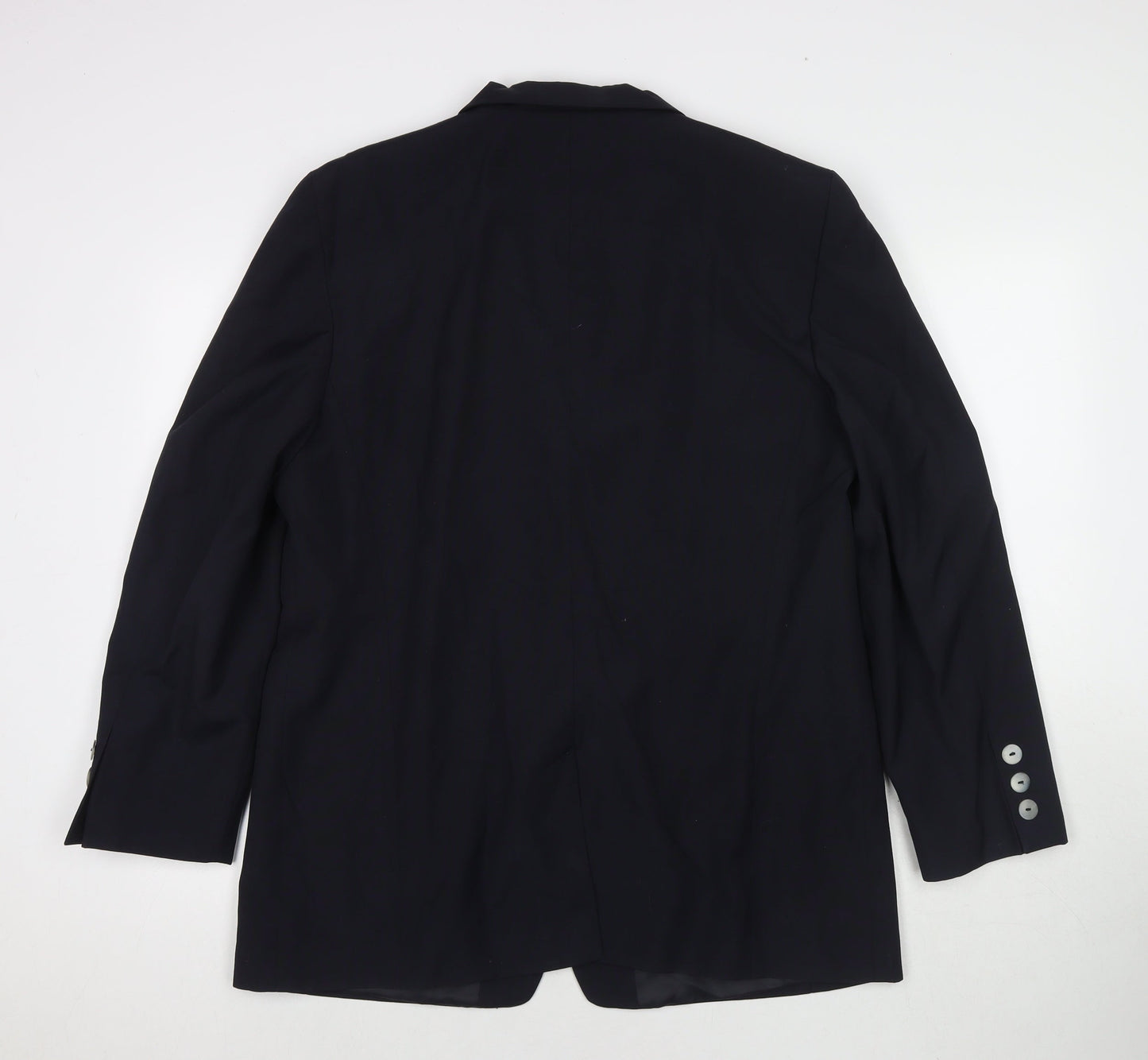 Trevira Womens Black Polyester Jacket Suit Jacket Size 18