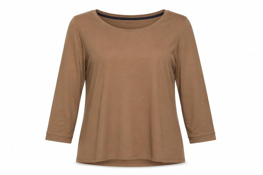 Marks and Spencer Womens Brown Round Neck Polyester Pullover Jumper Size 10