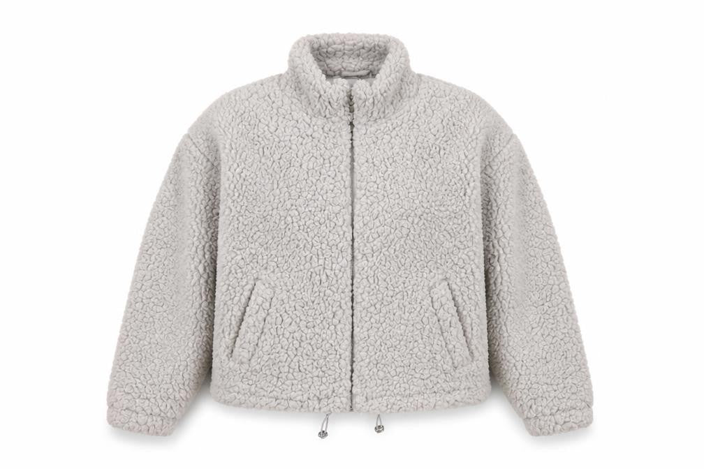 New Look Womens Grey Jacket Size S Zip
