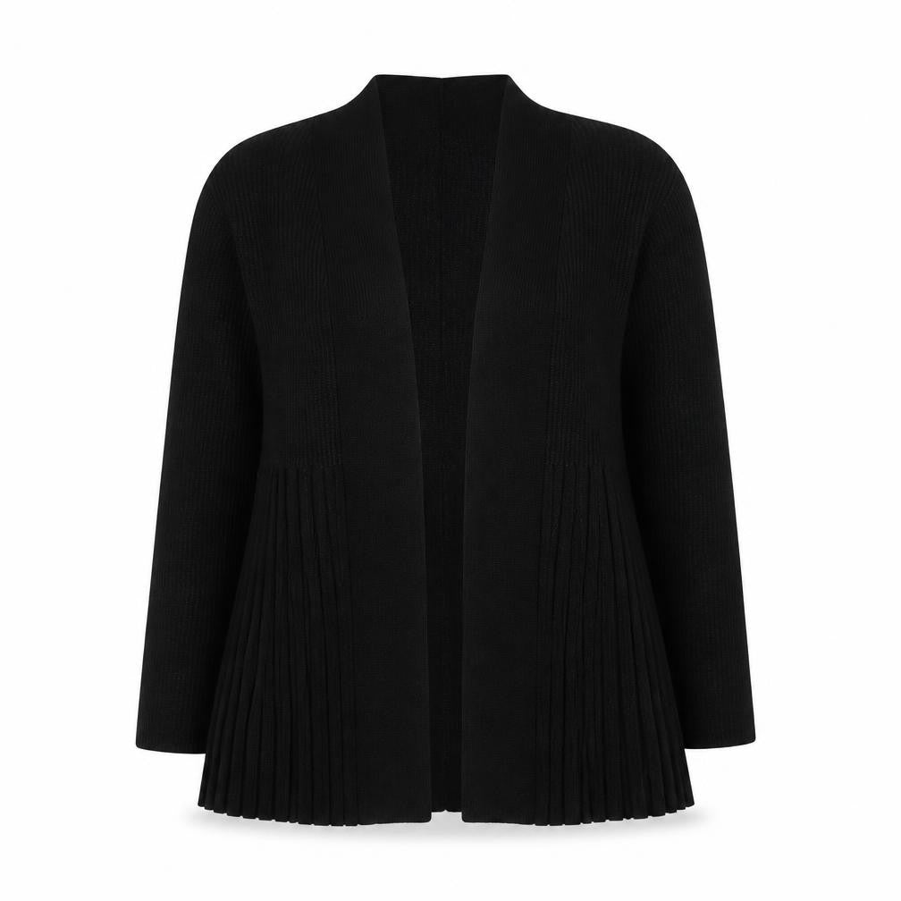 Roman Womens Black V-Neck Polyester Cape Jumper Size 14
