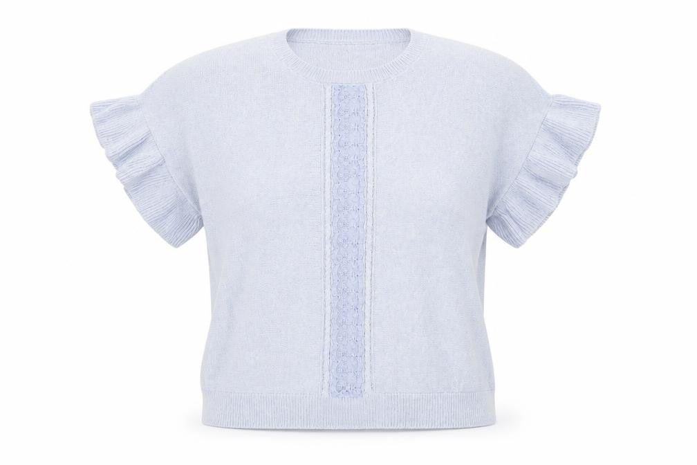 Marks and Spencer Womens Blue Scoop Neck Polyester Pullover Jumper Size XL