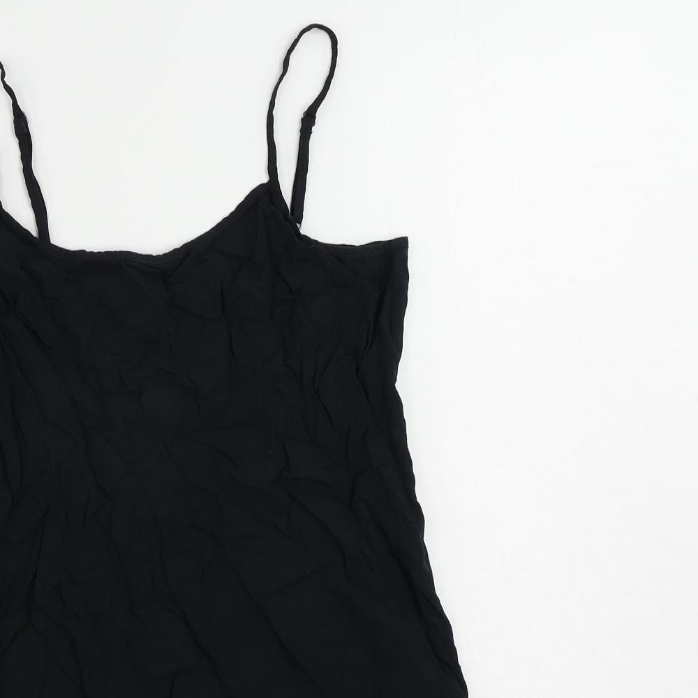 Hollister Womens Black Viscose Camisole Tank Size M Round Neck
