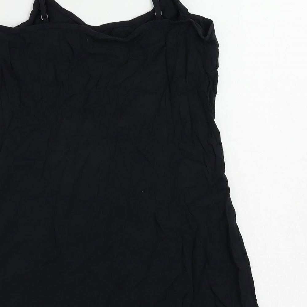 Hollister Womens Black Viscose Camisole Tank Size M Round Neck