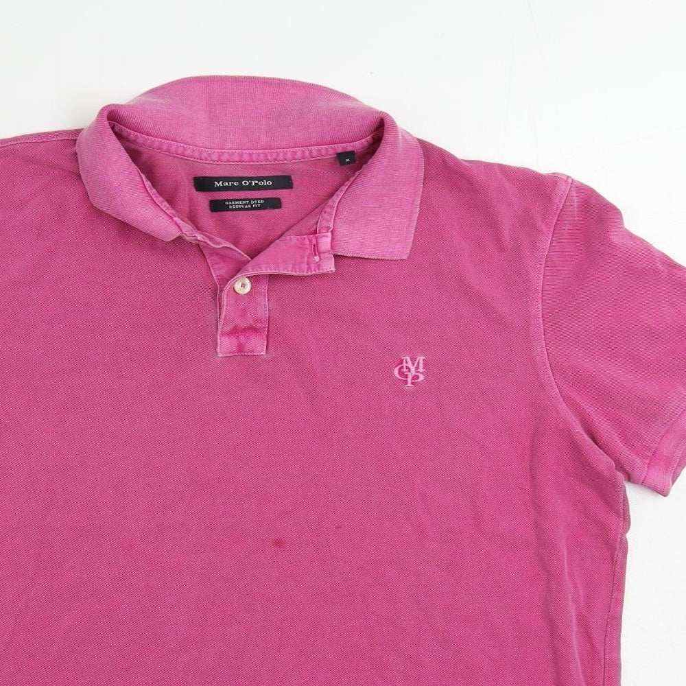 Marc O'Polo Womens Pink Cotton Basic Polo Size M Collared - Vintage