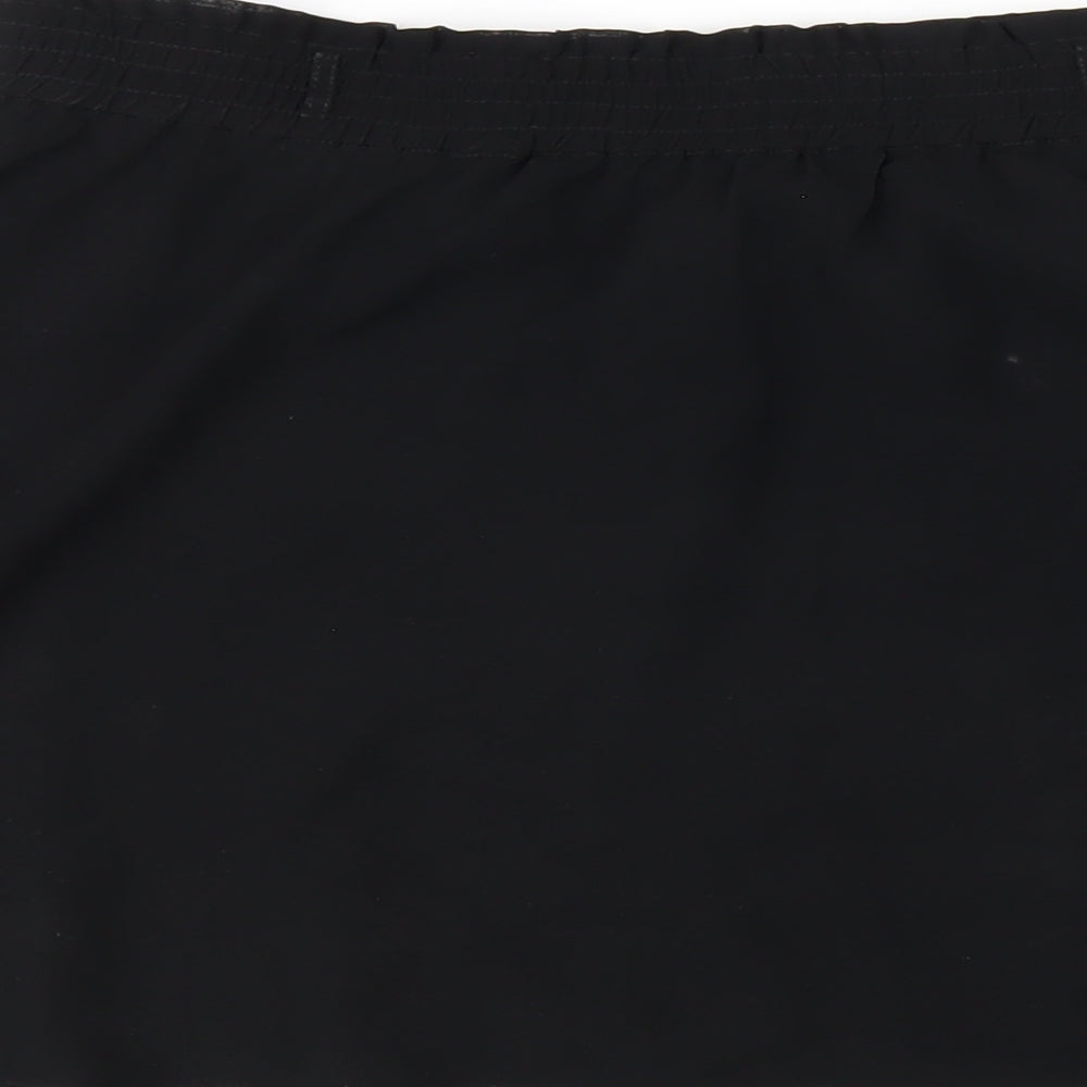 Only Womens Black Polyester A-Line Skirt Size 10