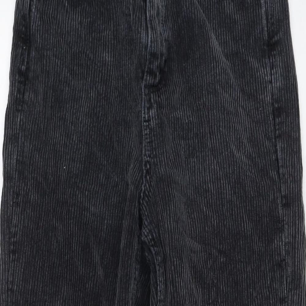 BDG Womens Grey Cotton Trousers Size 24 in L32 in Regular Button