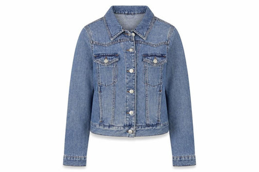 Topshop Womens Blue Jacket Size 8 Button