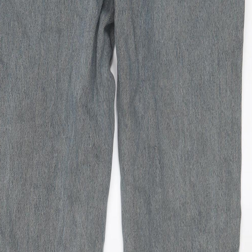Levi's Mens Blue Cotton Straight Jeans Size 30 in L30 in Regular Zip