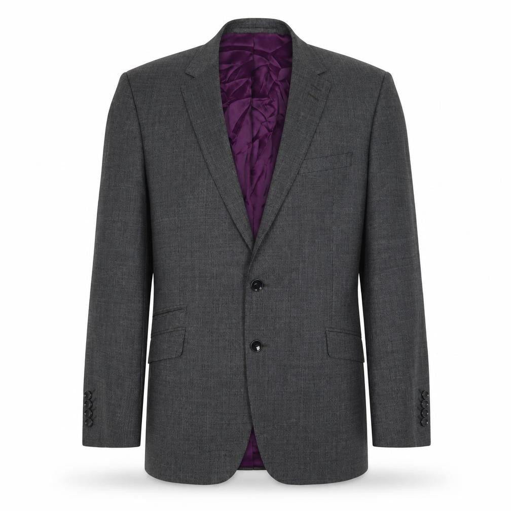 Front view of Autograph men’s grey wool jacket suit jacket, size 42, regular