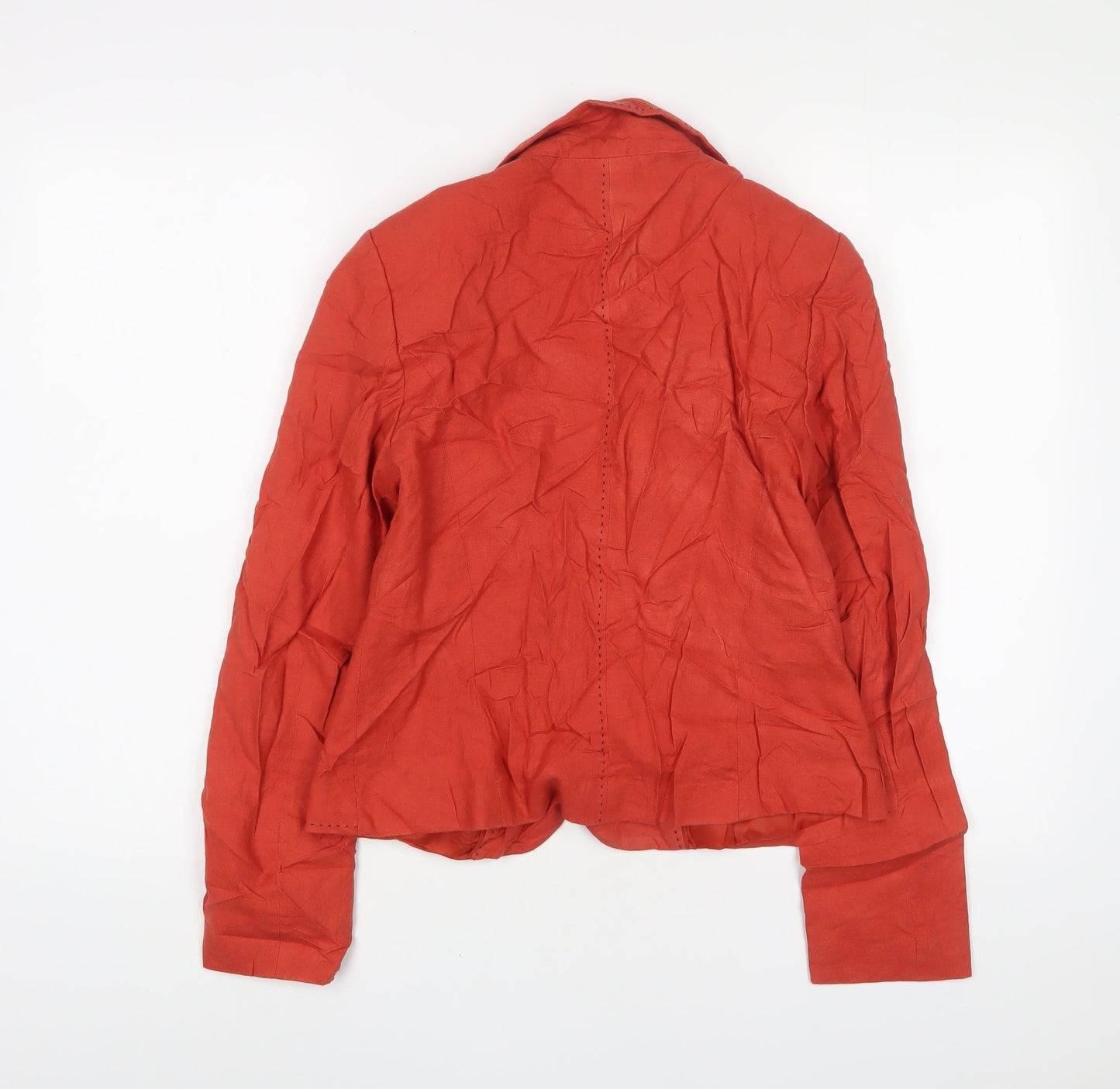 Marks and Spencer Womens Red Jacket Size 10 Button