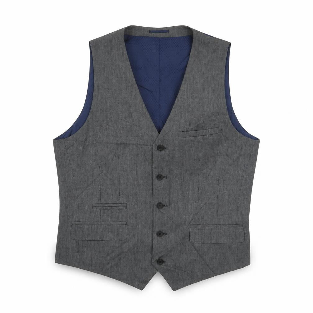Mens 44 Chest Regular Fellini Grey Five-Button