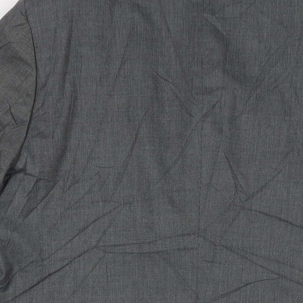 Fellini Mens Grey Polyester Jacket Suit Jacket Size 44 Regular