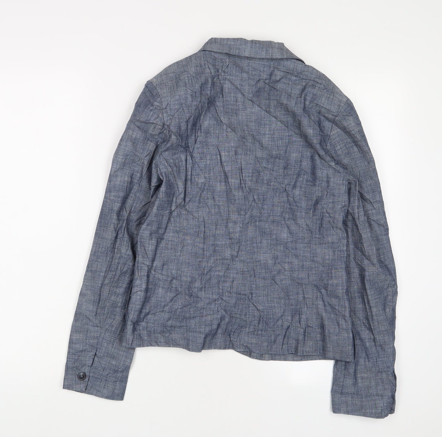 Gap Womens Blue Jacket Blazer Size 4 Button