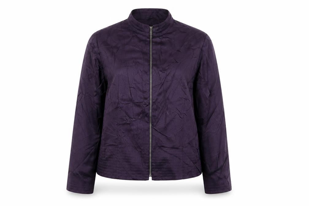 Marks & Spencer Womens Purple Jacket Size 18 Zip