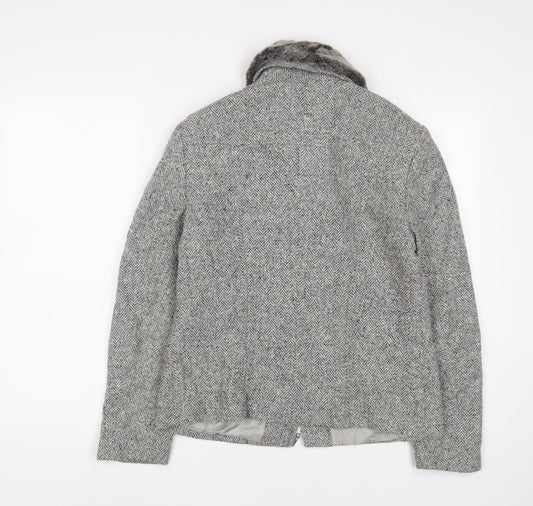 Gerry Weber Womens Grey Jacket Size 12 Zip