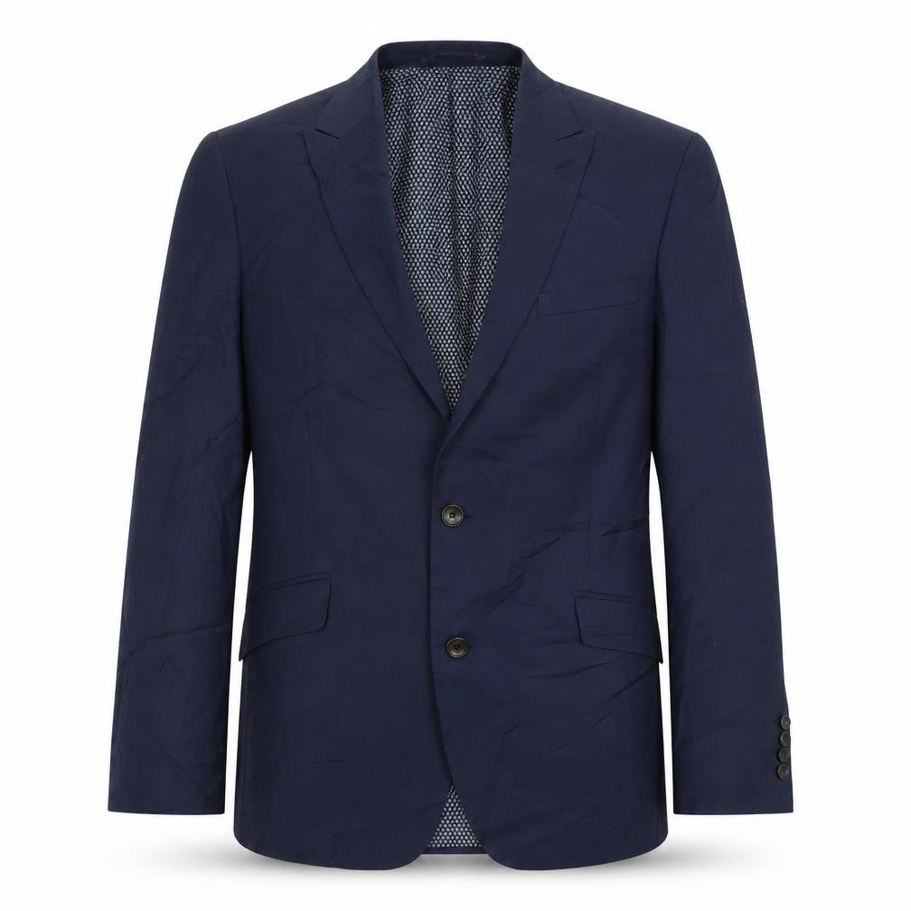 Marks and Spencer Mens Blue Polyester Jacket Suit Jacket Size 42 Regular