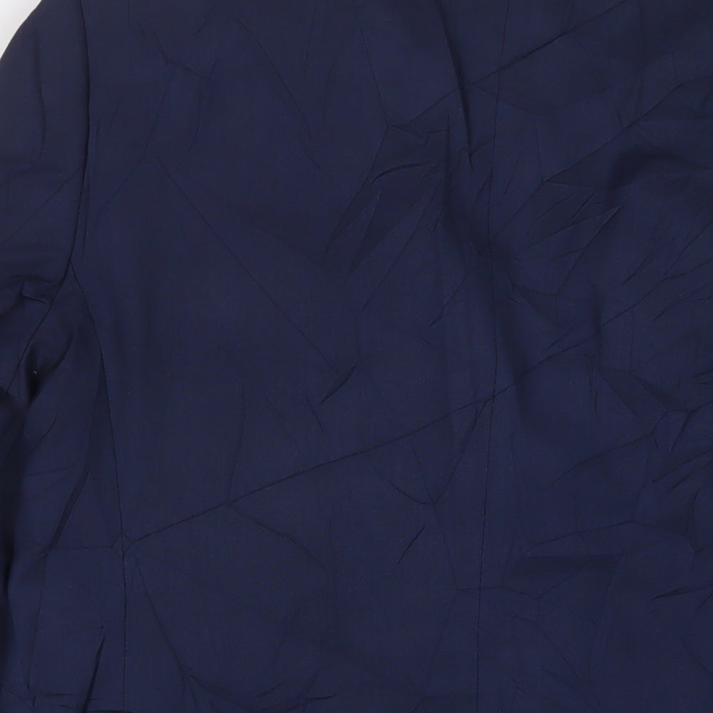 Marks and Spencer Mens Blue Polyester Jacket Suit Jacket Size 42 Regular