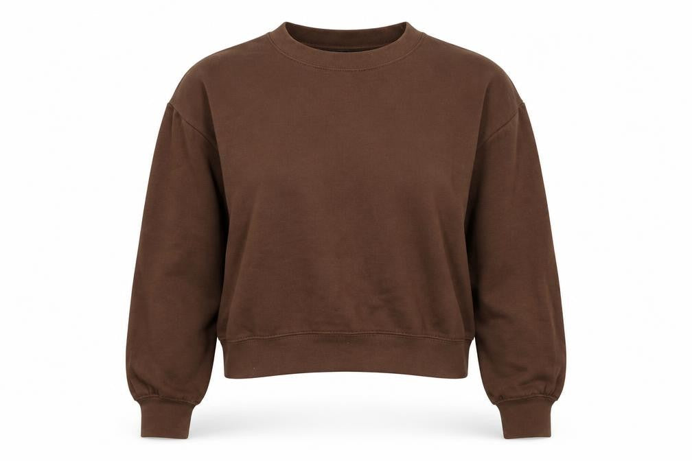 Zara Womens Brown Polyester Pullover Sweatshirt Size S Pullover
