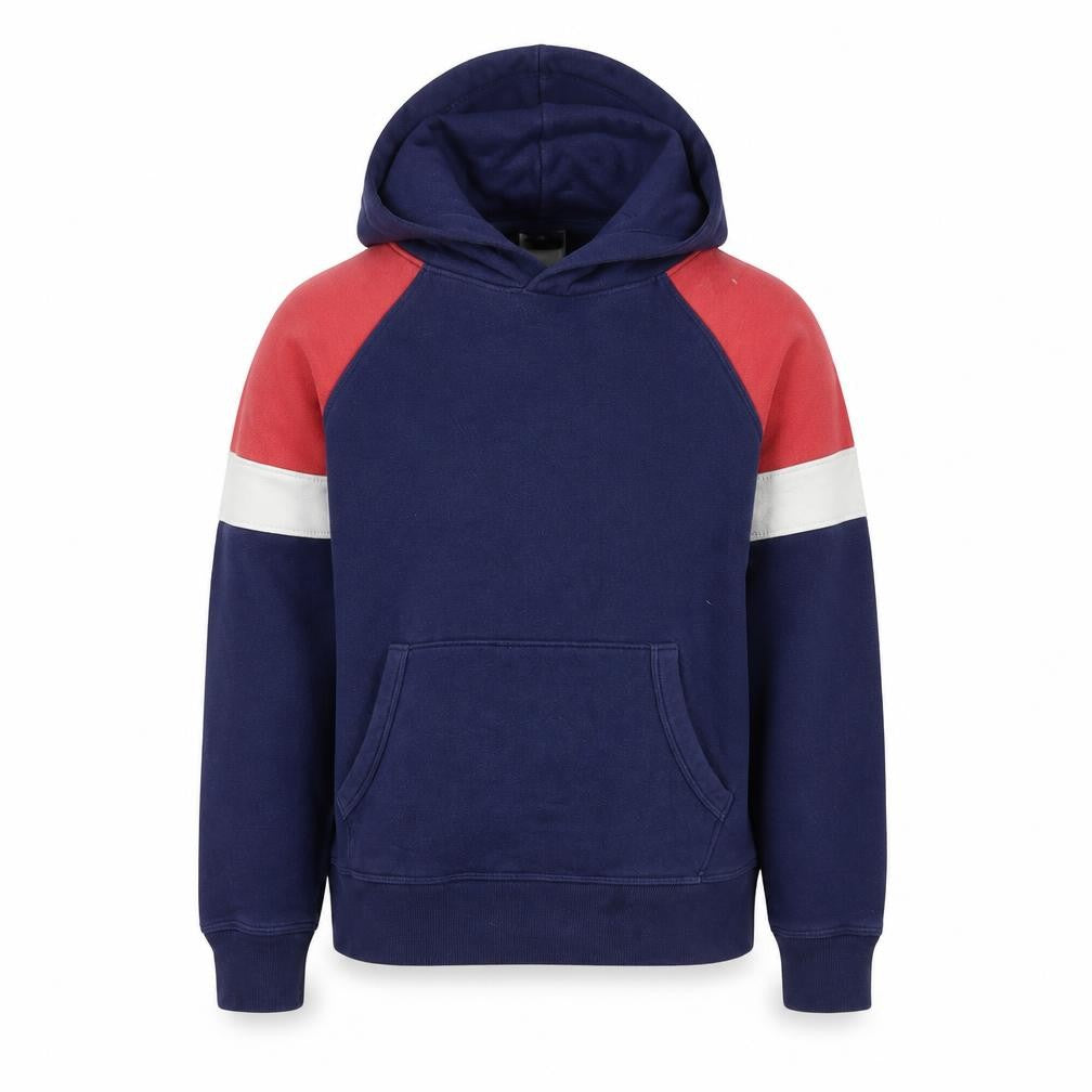 Gap Boys Blue Colourblock Cotton Pullover Hoodie Size M Pullover