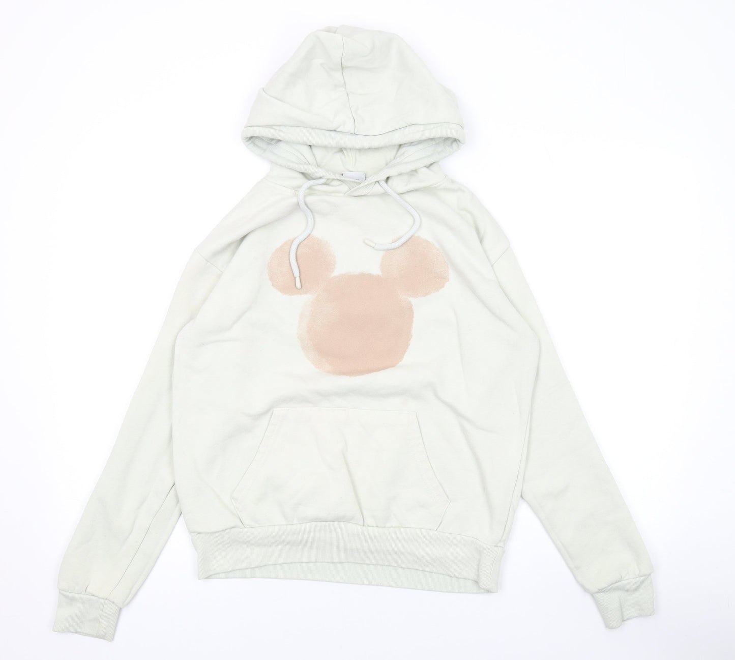 Disney Womens Beige Polyester Pullover Hoodie Size XS Pullover - Mickey Mouse