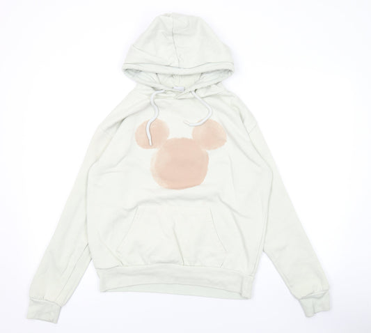 Disney Womens Beige Polyester Pullover Hoodie Size XS Pullover - Mickey Mouse