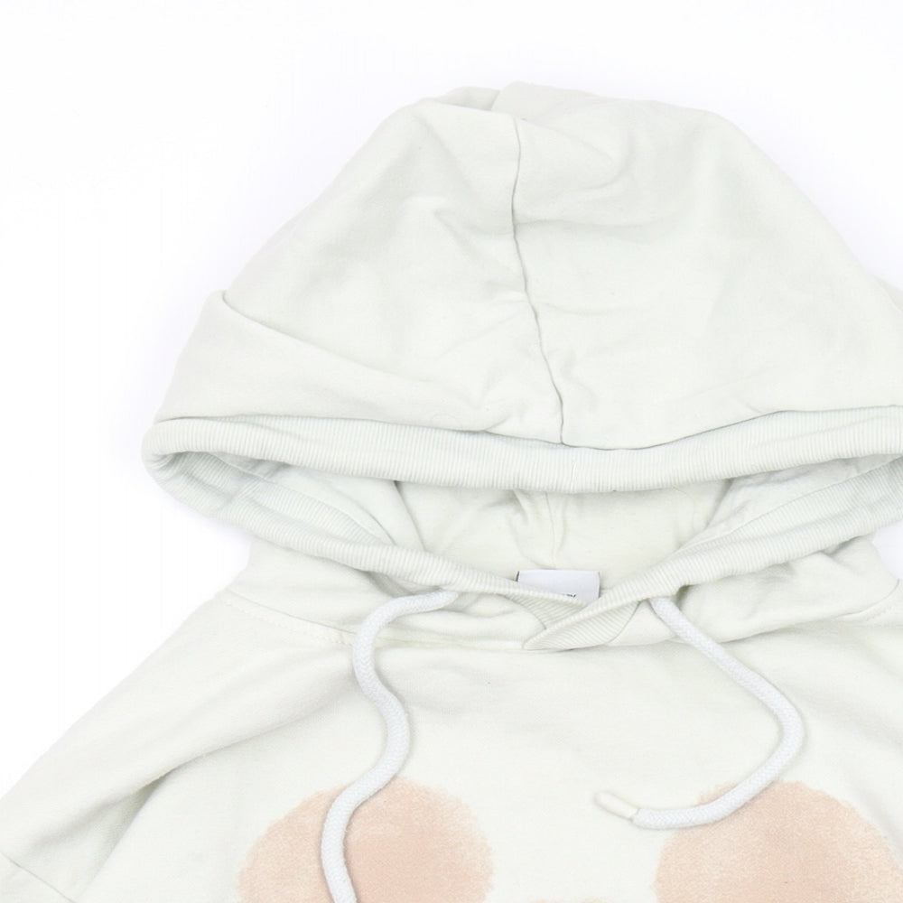 Disney Womens Beige Polyester Pullover Hoodie Size XS Pullover - Mickey Mouse