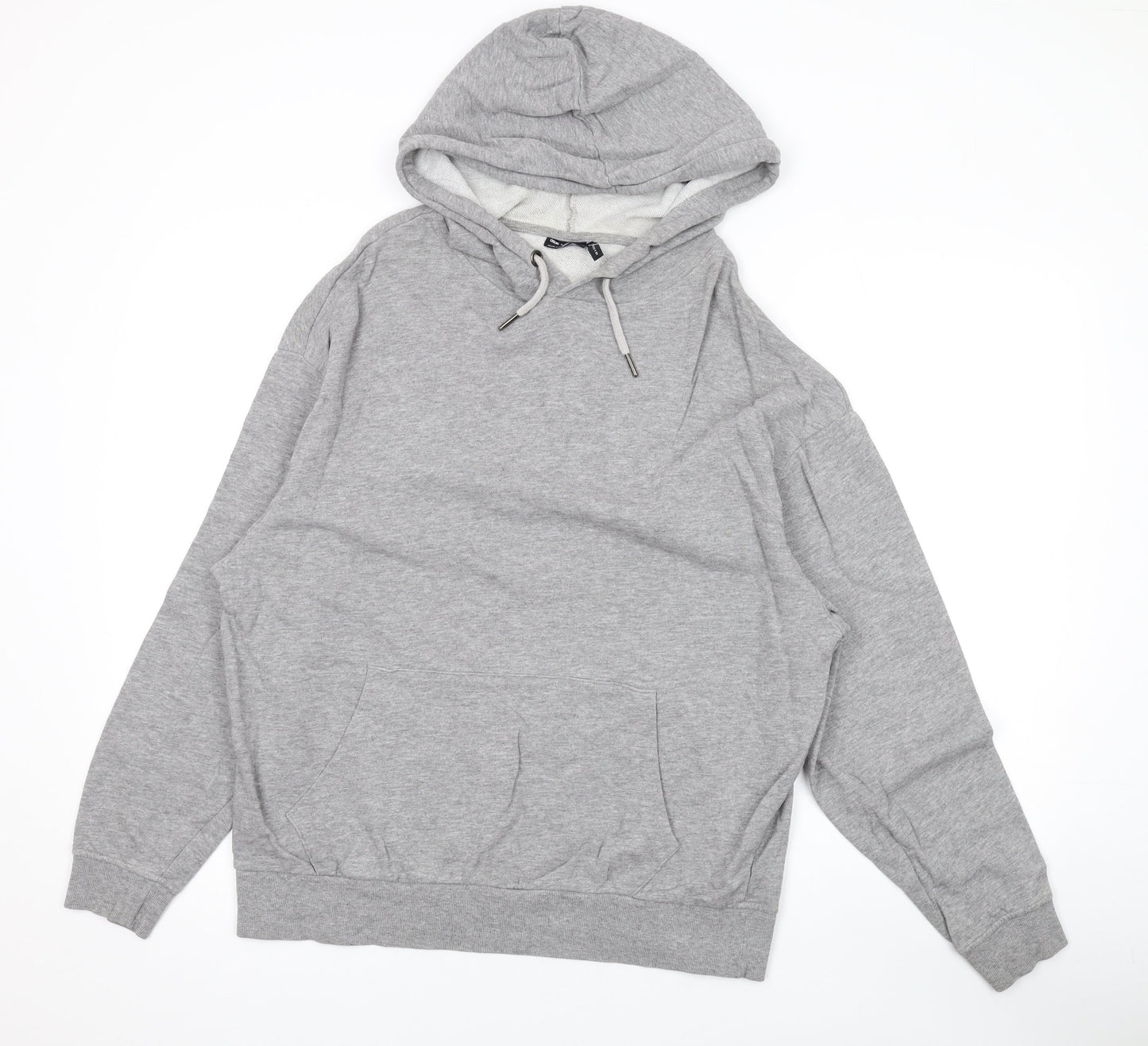 ASOS Womens Grey Cotton Pullover Hoodie Size 6 Pullover