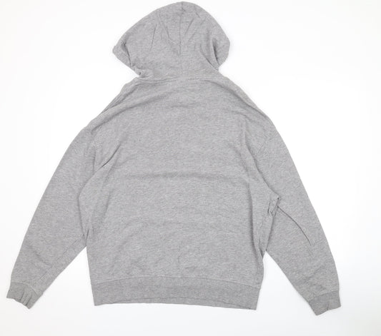 ASOS Womens Grey Cotton Pullover Hoodie Size 6 Pullover