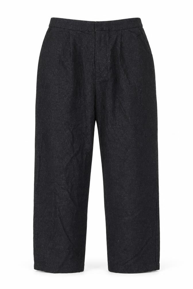Light Before Dark Mens Grey Wool Trousers Size S L23 in Regular Zip