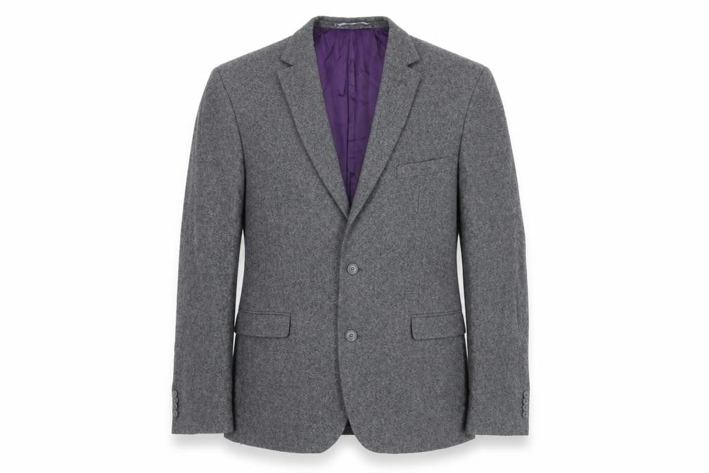 Mens 42 Chest Regular Paul Costelloe Grey Two-Button